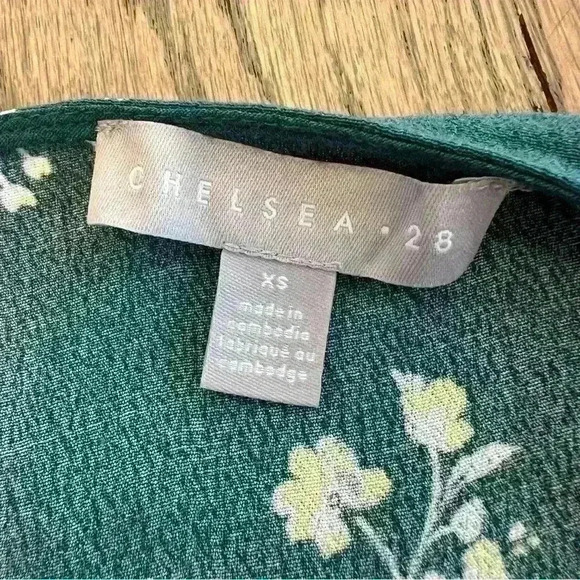 Chelsea 28 Women’s Teal Balsam Classic Bloom Cami Top Size XS - Picture 9 of 10